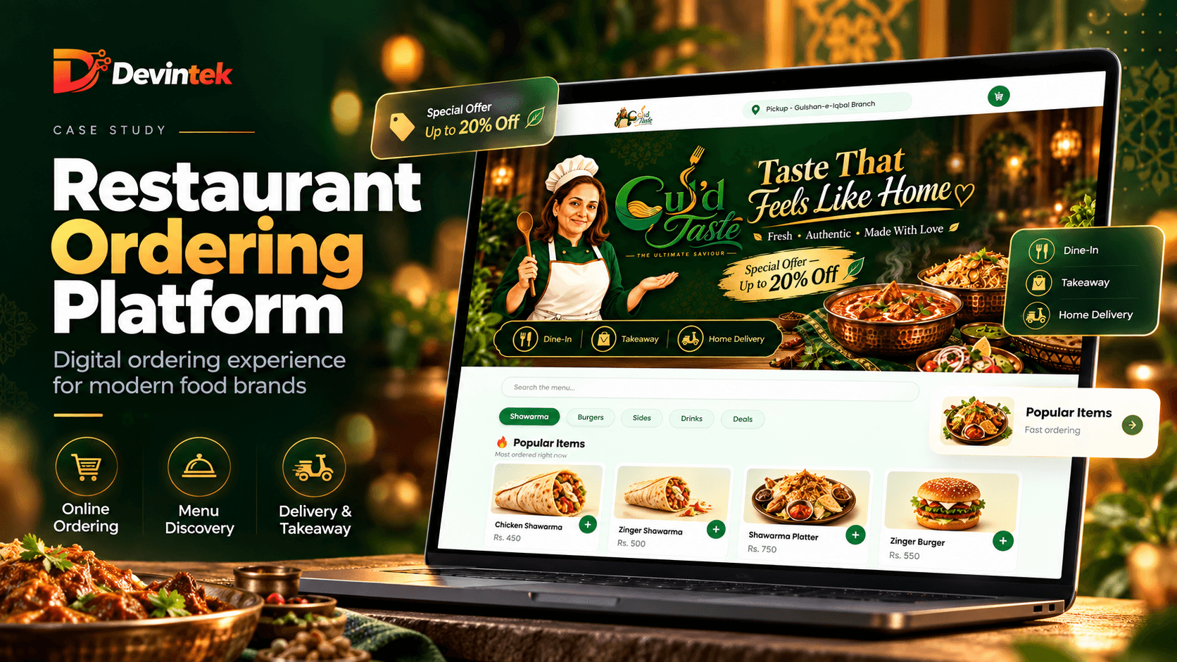 Food Cart — Online Food Ordering Platform project preview